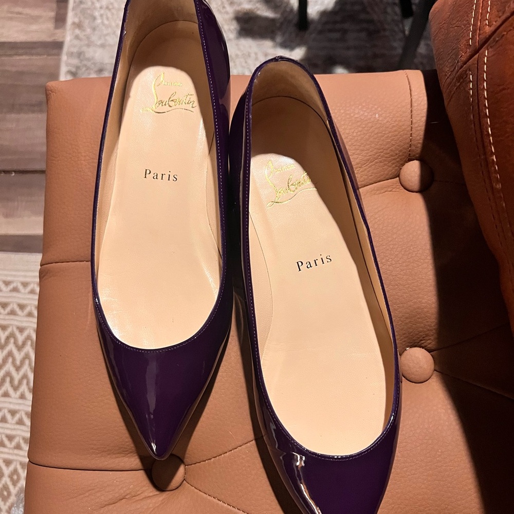 Christian Louboutin Purple Flats - Picture 3 of 11
